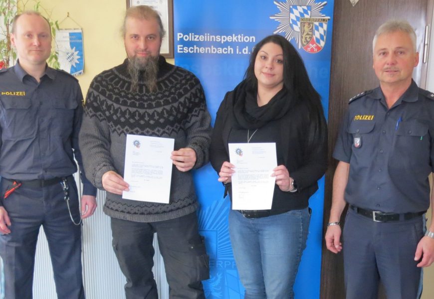 Sicherheitsdienstmitarbeiter erhalten Belohnung