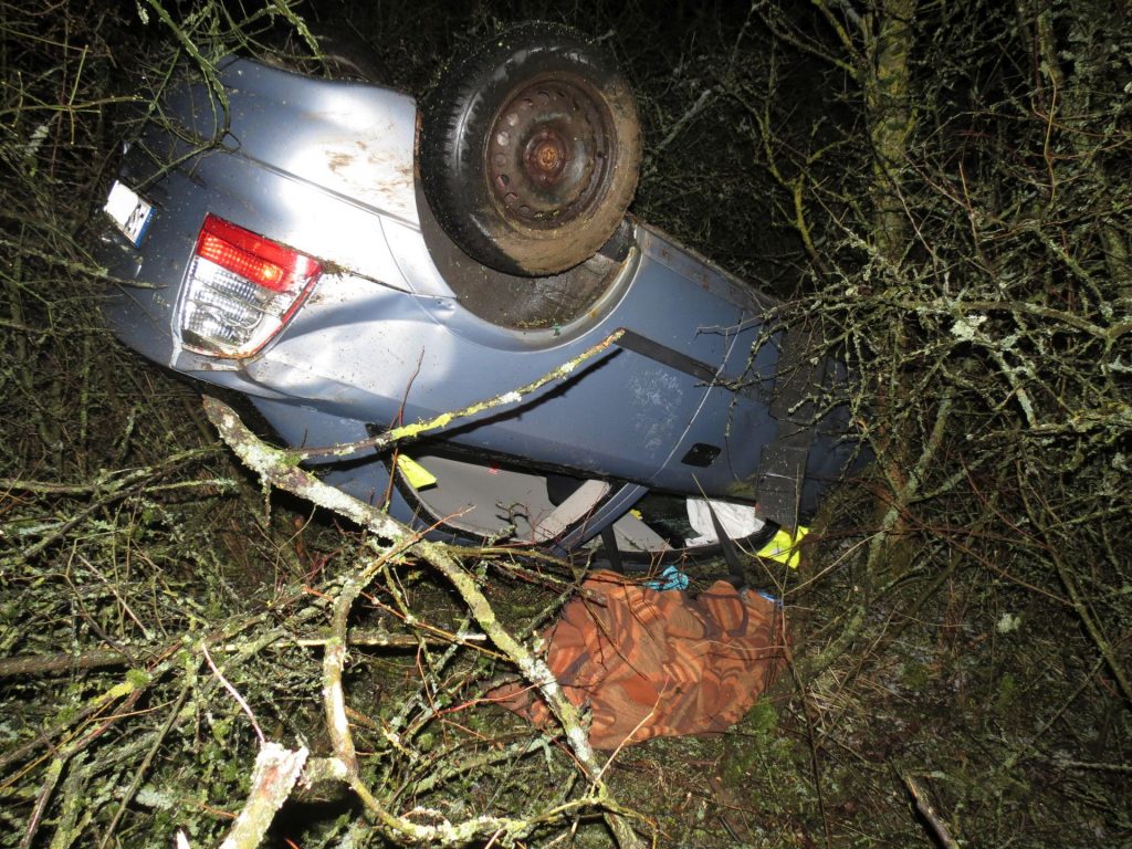 Am Opel entstand Totalschaden Foto: Polizei