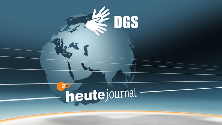 Das "heute journal" zählt zu den Sendungen, die ab sofort als VoD mit Deutscher Gebärdensprache (DGS) in der ZDFmediathek zur Verfügung stehen. Copyright: ZDF/Corporate Design
