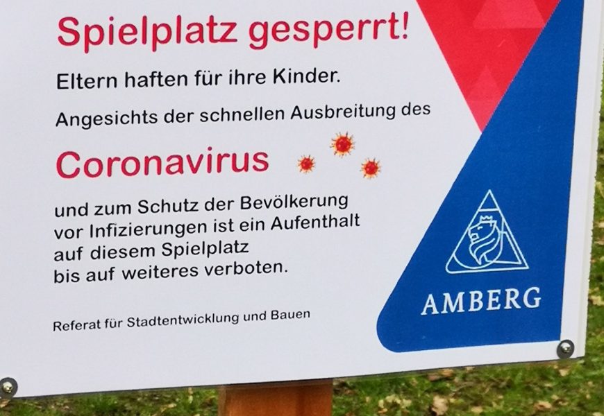 Spielplätze  und Freizeiteinrichtungen sind geschlossen
