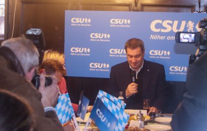 Markus Söder stellt sich den Fragen der Amberger Bürger und Bürgerinnen Foto: Pressedienst Wagner