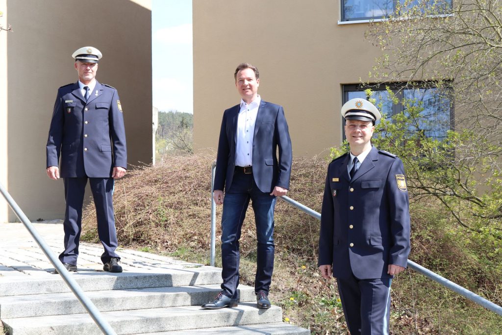 V. l.: EPHK Joseph Decker, KHK Heiko Erl, PHK Ingo Witte Foto: PI Schwandorf