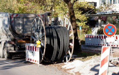 Starkstromkabel abgetrennt und mitgenommen