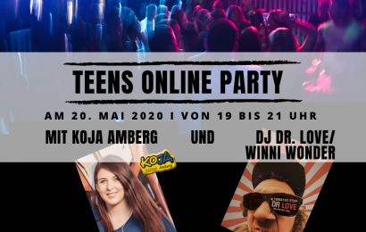 Teens Online Party mit DJ Dr. Love und Kommunaler Jugendarbeit