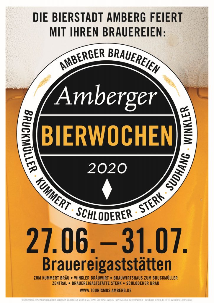 Das Plakat zu den Amberger Bierwochen