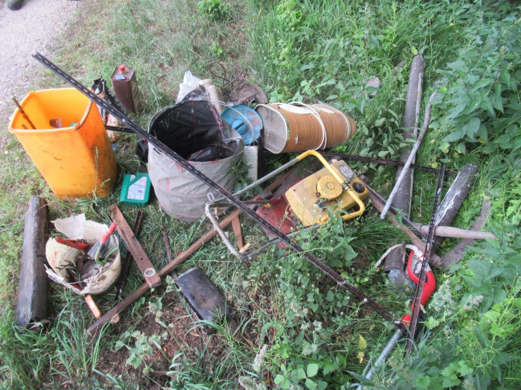 Illegale Müllablagerung in Schwandorf Foto: Polizei