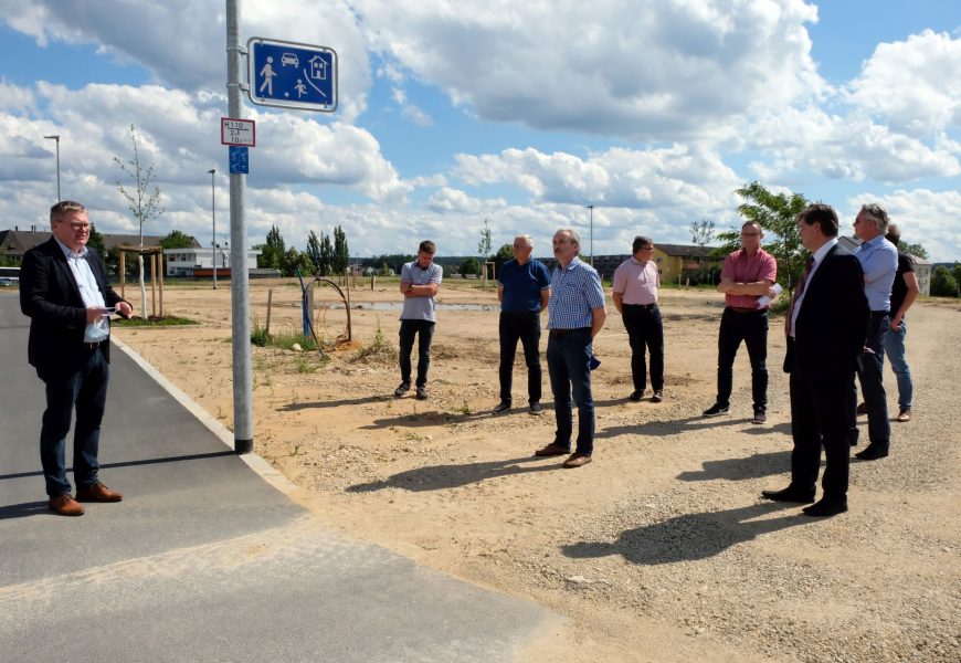 Neues Baugebiet Bergsteig Mitte II in Amberg fertig erschlossen