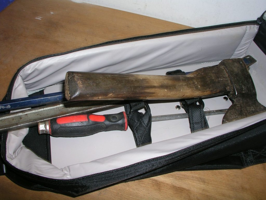 Sichergestelltes Einbruchswerkzeug     Foto: T. Rudhoff, Polizeiinspektion Tirschenreuth