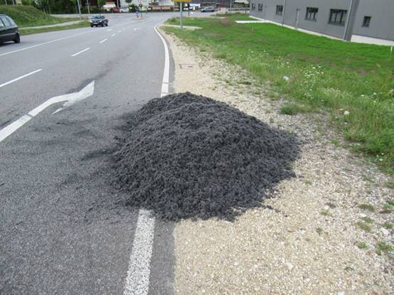 Verlorene Ladung in Regensburg Foto: Polizei