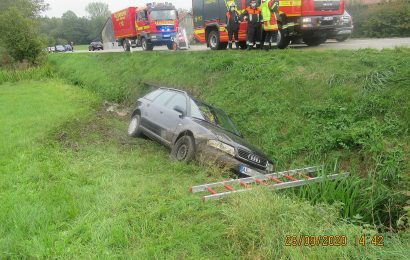 In den Straßengraben in Kümmersbruck und bei Hirschau