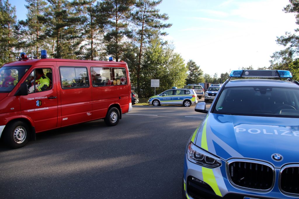 Ein Großaufgebot der Einsatzkräfte war vor Ort Foto: Oberpfalz Aktuell