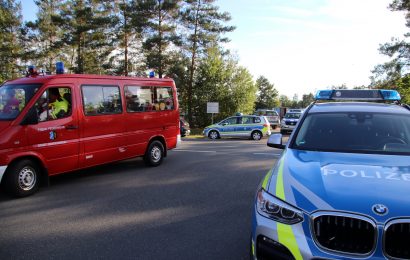 Übung der Polizei an Amberger Gymnasium