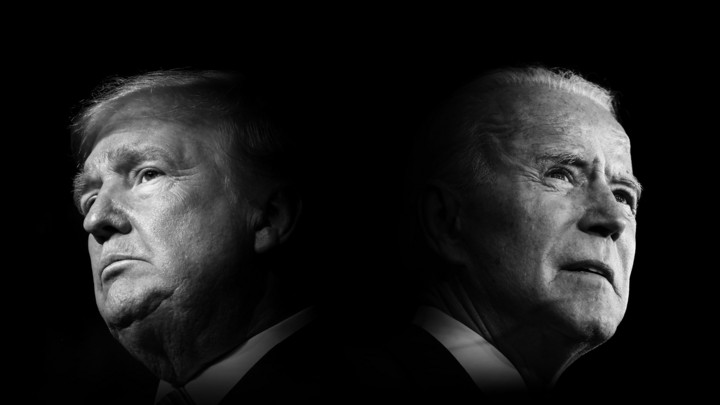 "Trump gegen Biden / Kampf um Amerika": / Die beiden Präsidentschafts-Kandidaten Donald Trump und Joe Biden im Doppel-Porträt. Copyright: ZDF/Philipp Schild 