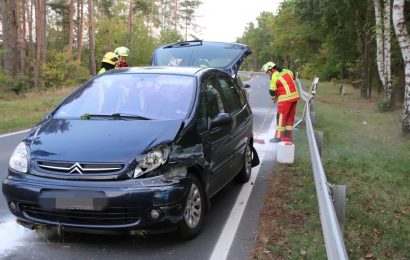 Pkw bei Hütten alleinbeteiligt von Fahrbahn abgekommen