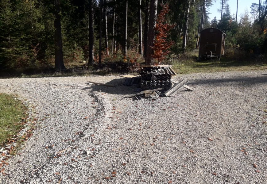 Unerlaubte Müllablagerung in Ensdorf