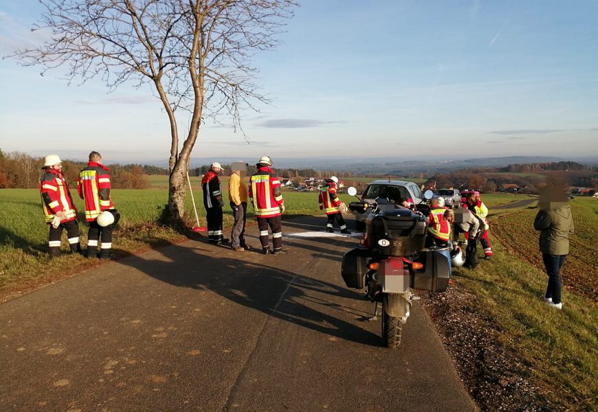Motorradunfall zwischen Pleystein und Neuenhammer