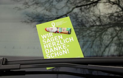 Süßes Dankeschön für Richtigparker