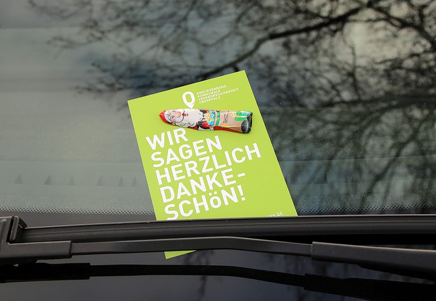 Süßes Dankeschön für Richtigparker