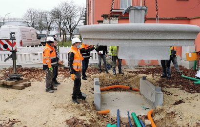 Brunnensanierung im Amberger Stadtteil Bergsteig läuft