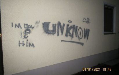 Graffities in der Silvesternacht in Grafenwöhr