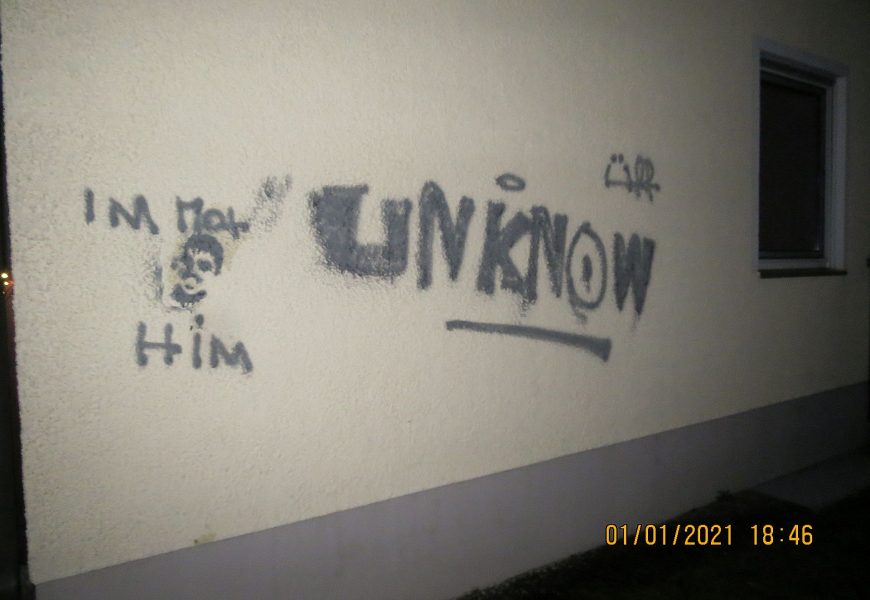 Graffities in der Silvesternacht in Grafenwöhr