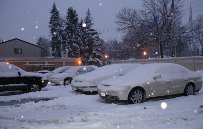 Driftübungen auf Supermarktparkplatz in Erbendorf