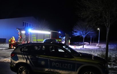 Brand an einem Wohnmobil in Grafenwöhr