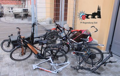 Entwendete Lastenfahrräder und Pedelecs in Regensburg sichergestellt