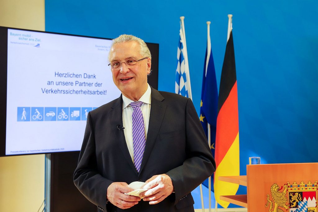 Innenminister Herrmann stellt die Bayerische Verkehrsunfallstatistik 2020 vor Bildquelle: Bayerisches Innenministerium