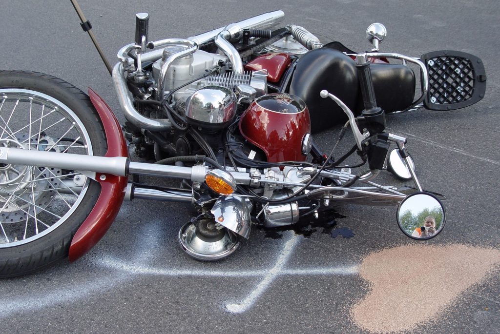 Archivbild: Verunfalltes Motorrad Foto: © Pressedienst Wagner