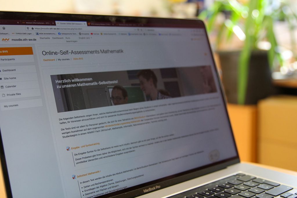 Mit dem Online-Selbsttest können Studieninteressierte ihr Vorwissen testen und ihre Studienvorbereitung entsprechend planen Foto: Wiesel / OTH Amberg-Weiden