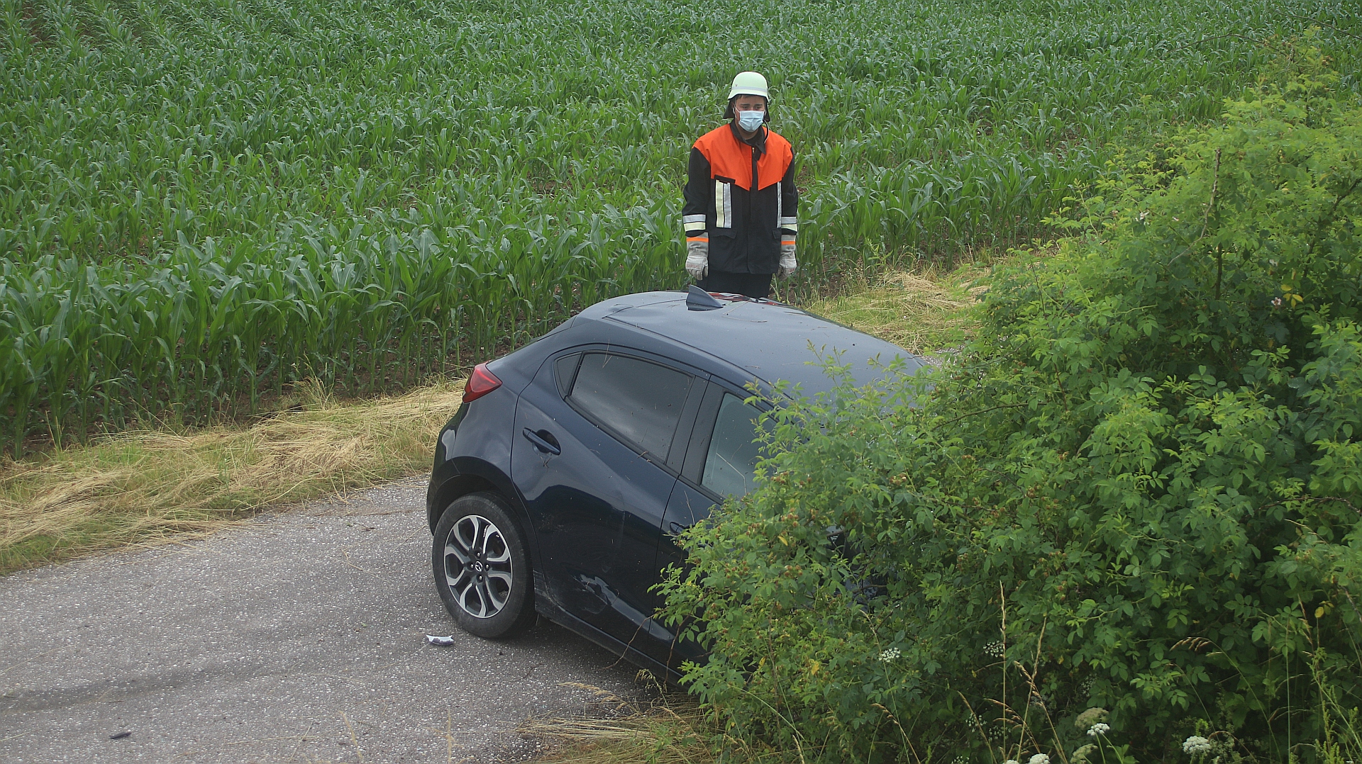 Mit Pkw bei Etsdorf überschlagen