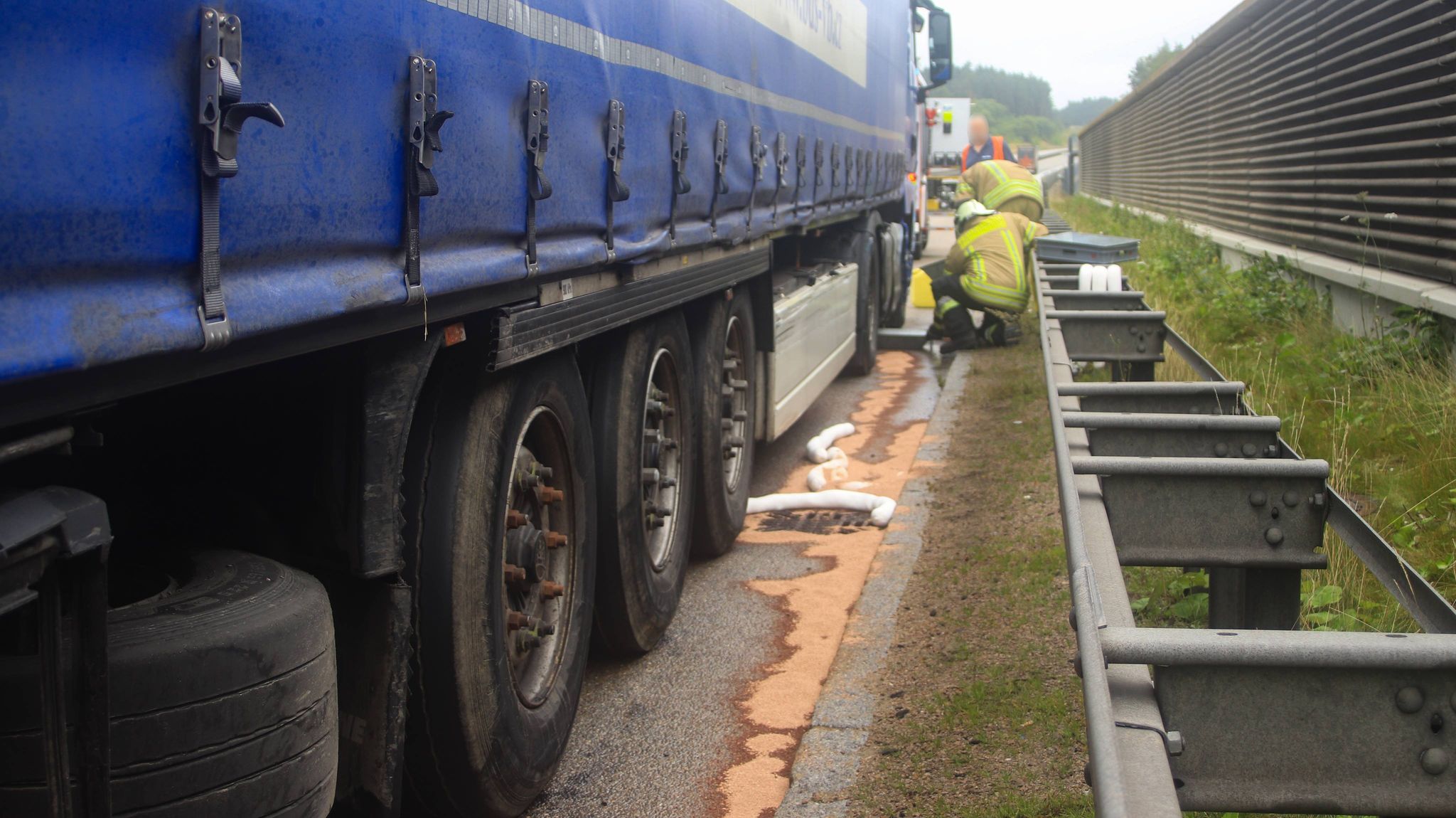 Verkehrsunfall mit LKW auf der A6 zwischen Amberg-Ost und Schmidgaden