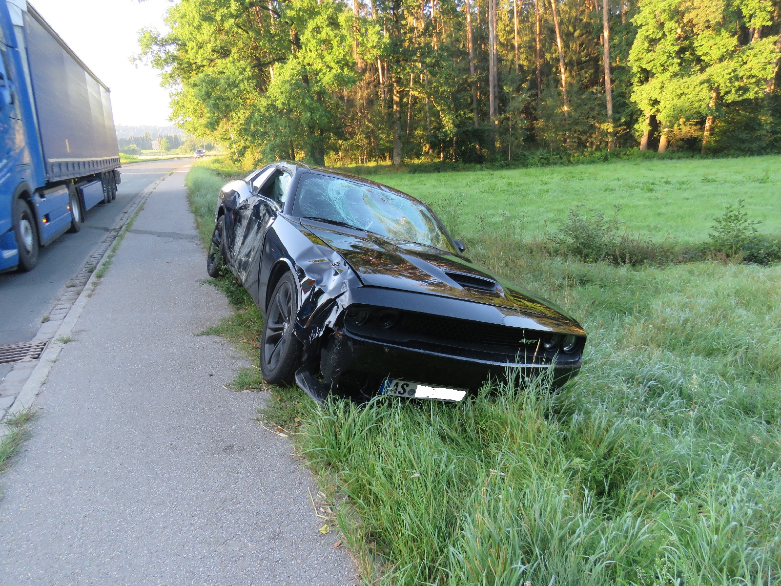 Der Fahrer des Dodge stand unter Alkoholeinfluss Foto: Polizei