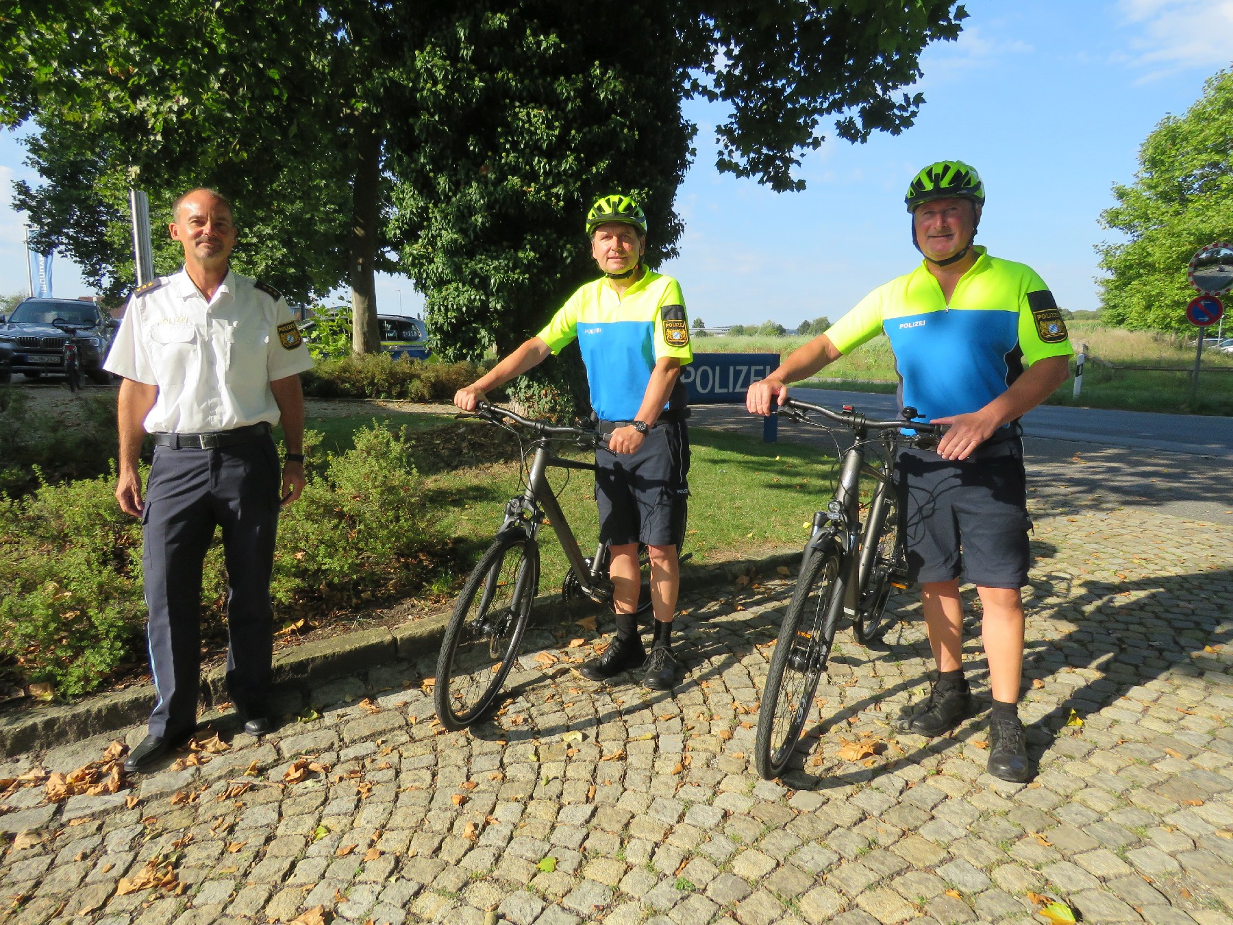 Fahrradstreifen der Polizei in Neumarkt