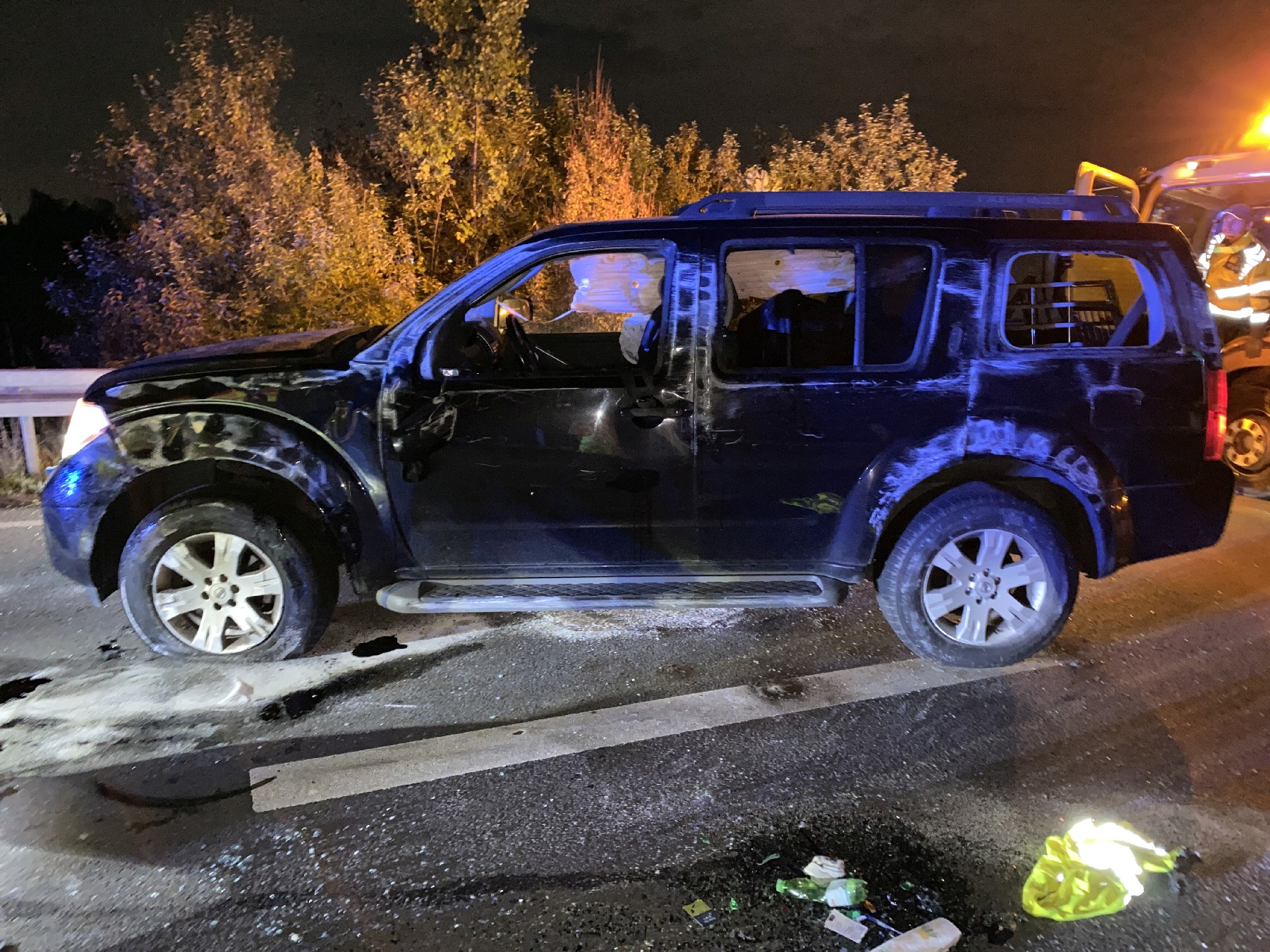 Der Pkw der Landkreisbewohnerin nachdem Aufstellen Foto: Polizei Amberg