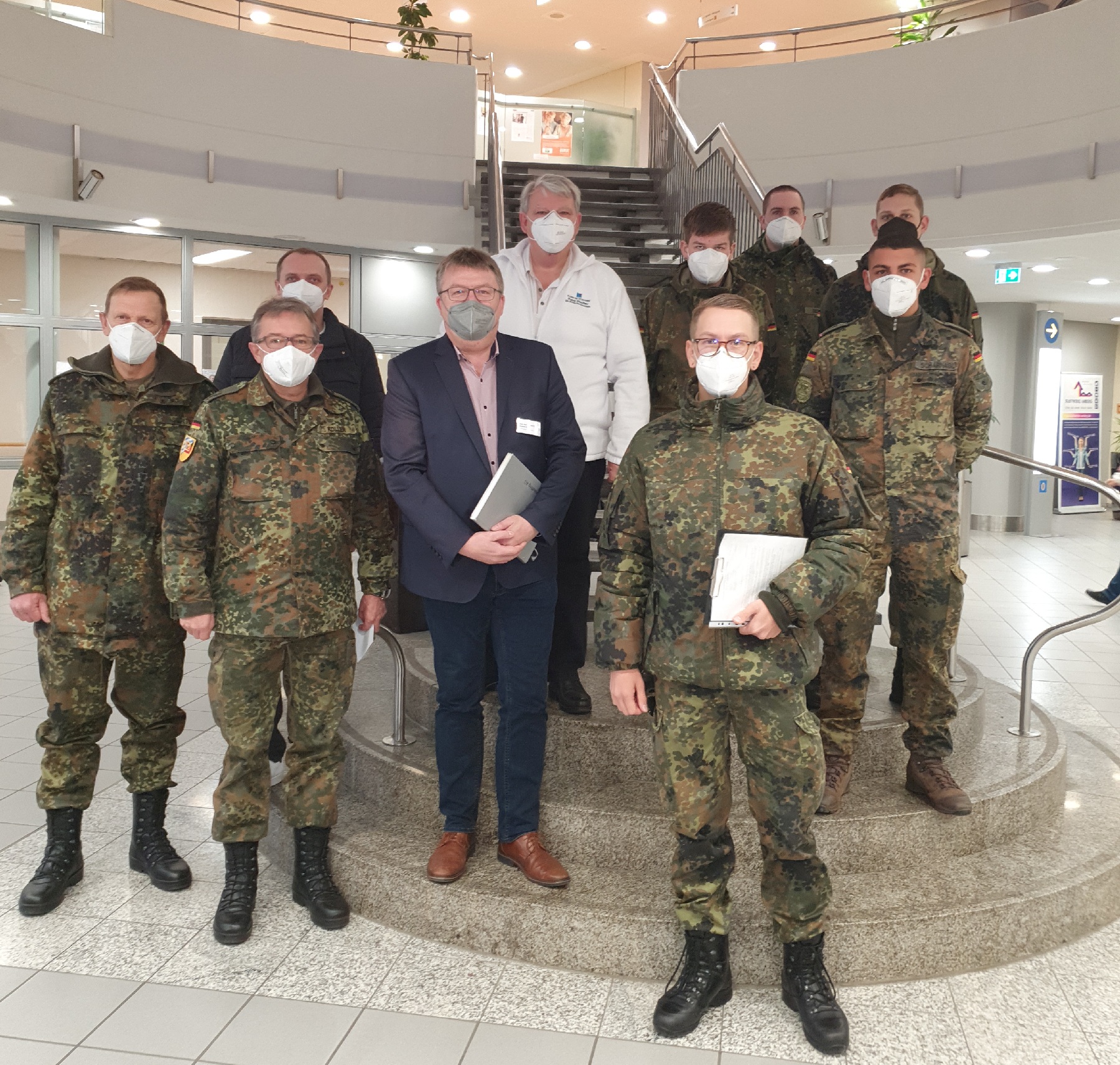 Die Bundeswehr ist wieder im Amberger Klinikum im Einsatz Foto: Stephan Koller