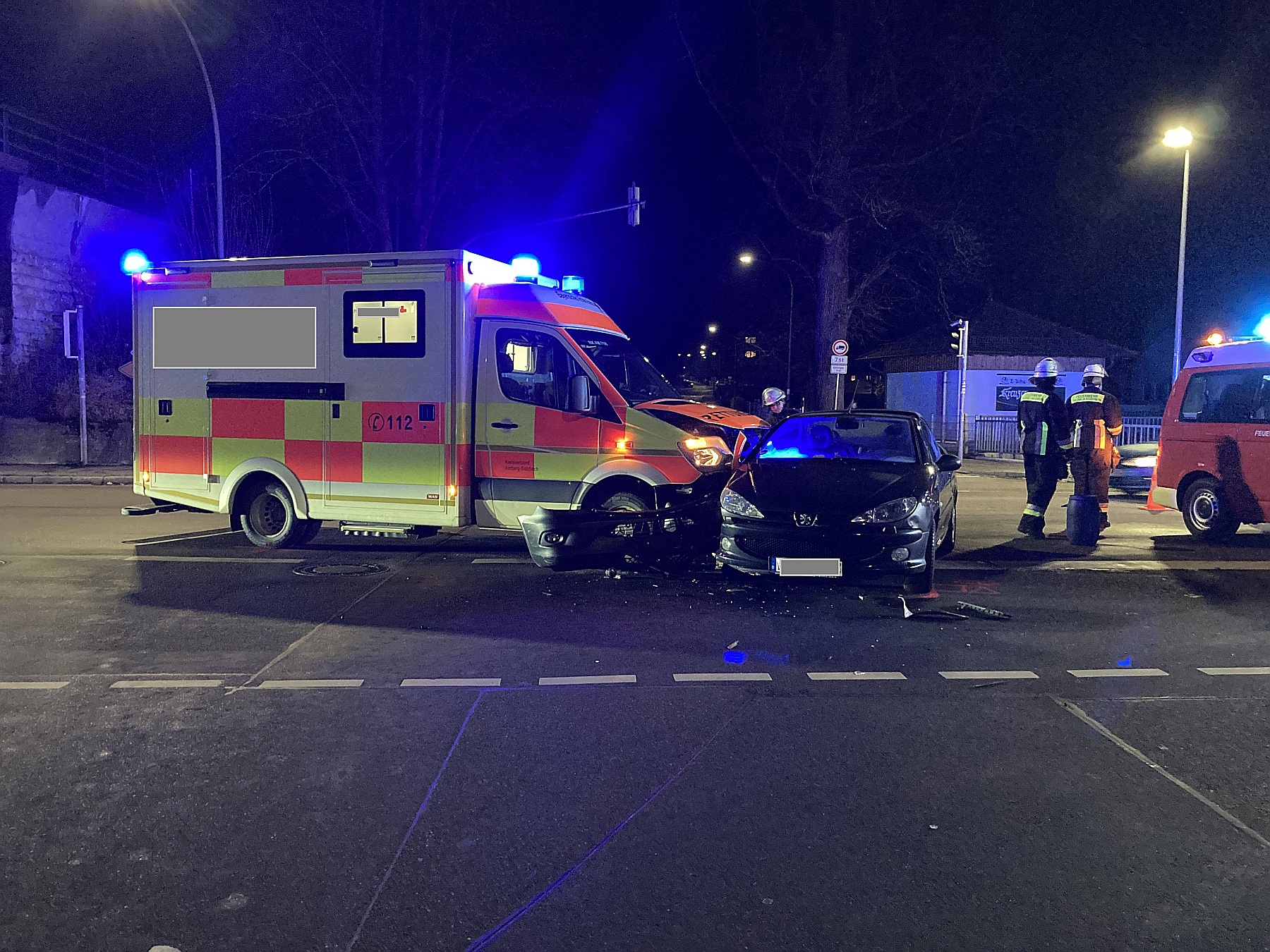 Unfall bei Einsatzfahrt in Sulzbach-Rosenberg