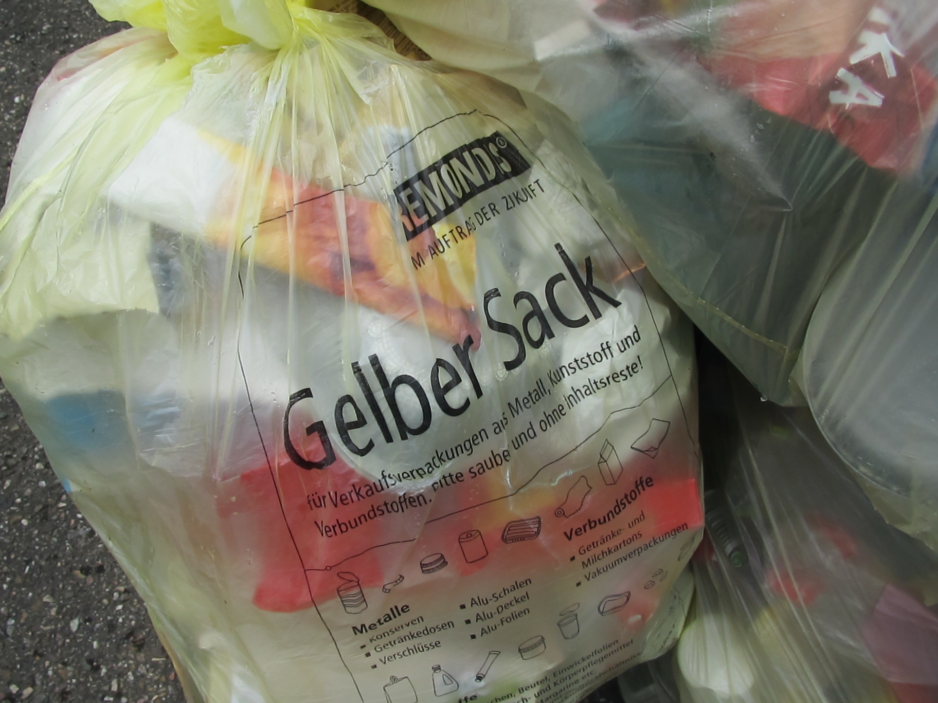 Symbolbild: Gelber Sack