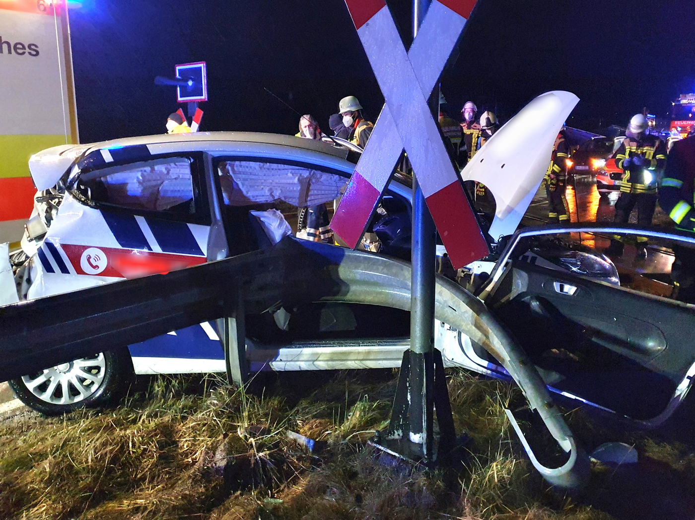 Verkehrsunfall am Bahnübergang in Waldmünchen