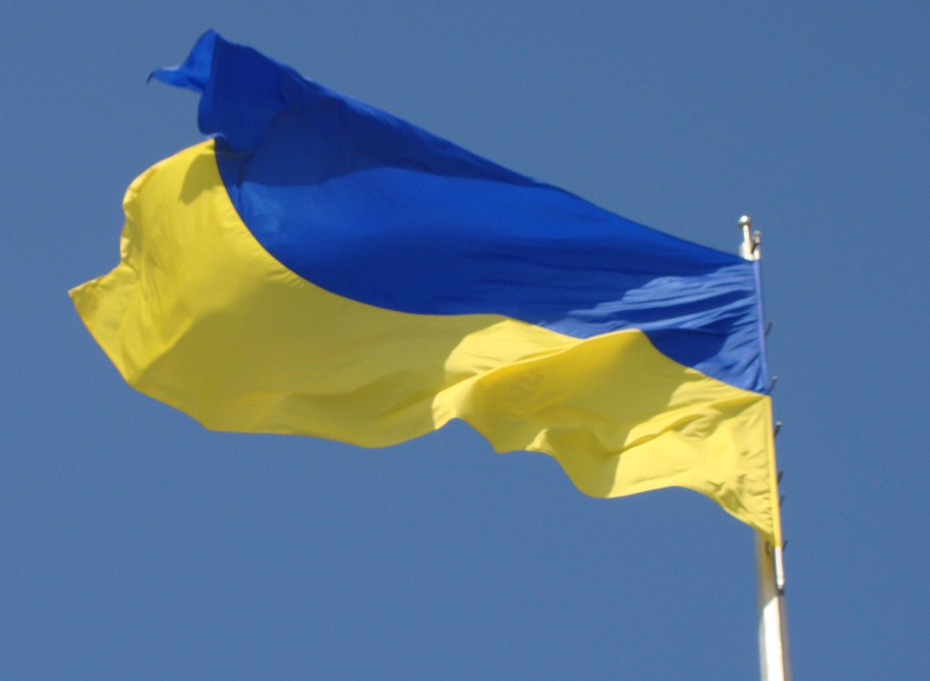 Ukrainische Flagge Quelle: flickr.com/photos/vasenka/