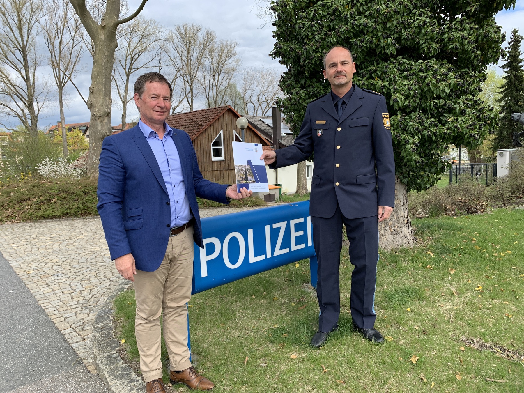 Oberbürgermeister Thumann und Polizeidirektor Danninger Foto: PHK Käsewieter