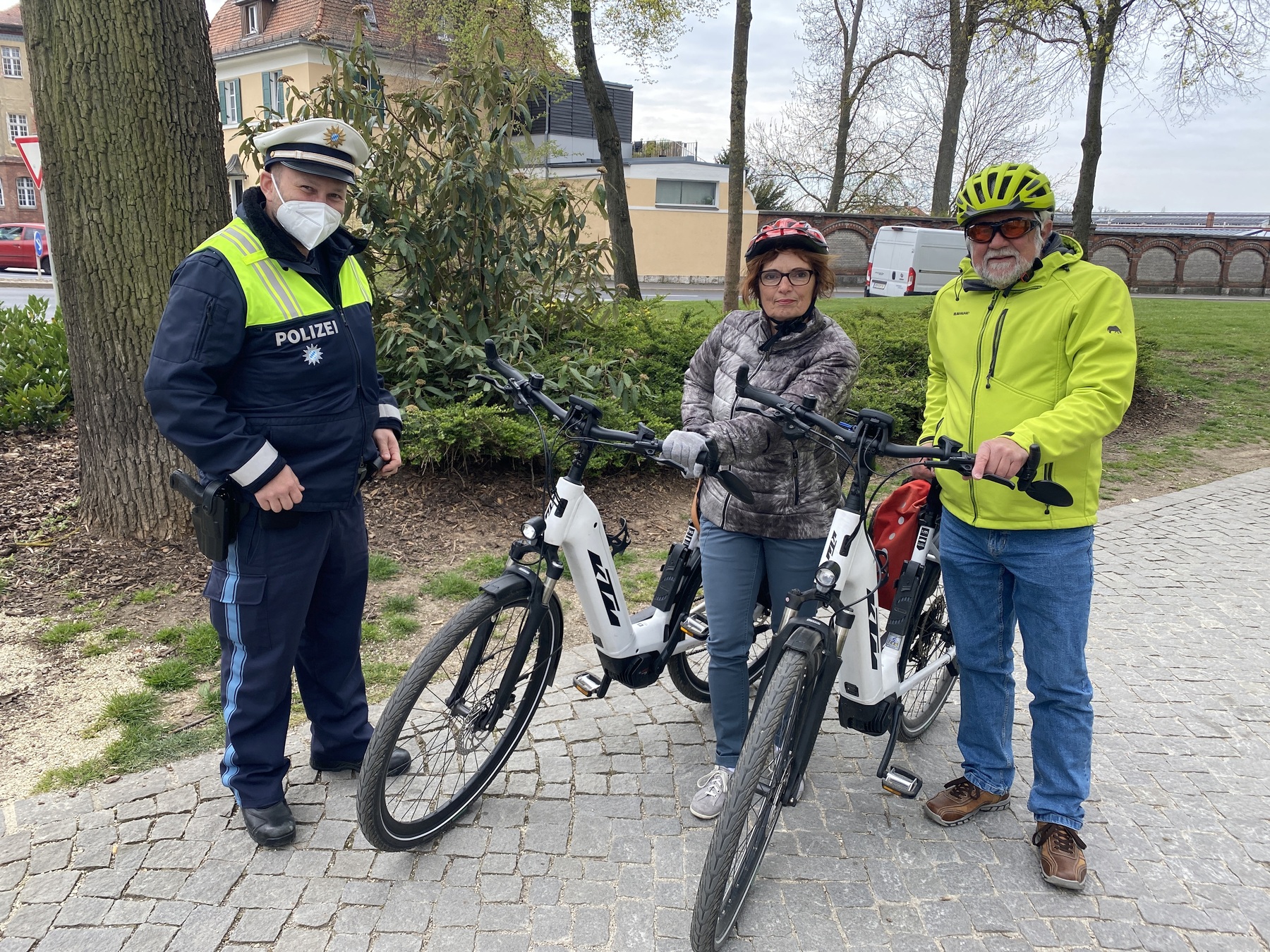 Vorbildliche Fahrradfahrer Foto: Polizei Amberg