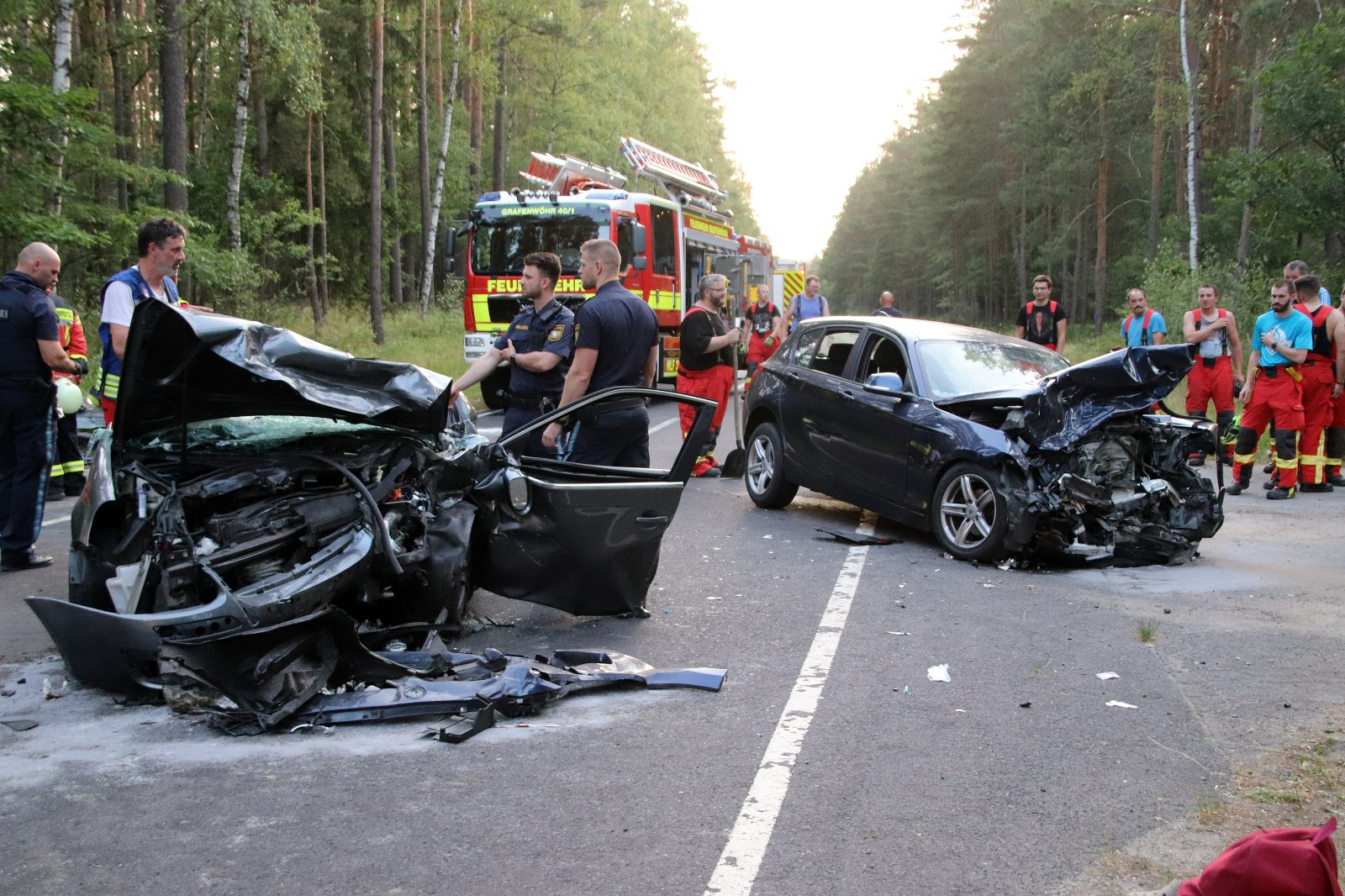 Insgesamt wurden fünf Personen schwer verletzt und zum Teil mit Rettungshubschraubern abtransportiert Foto: Oberpfalz Aktuell