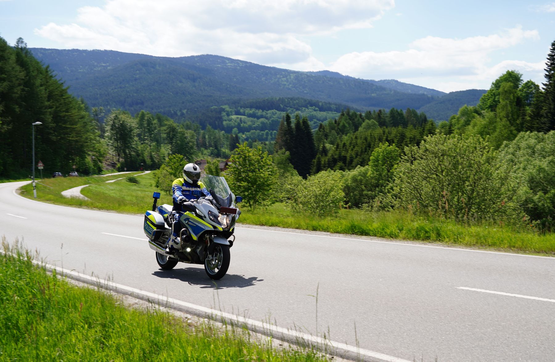 Kontrollgruppe Motorrad war am Sonntag im Einsatz