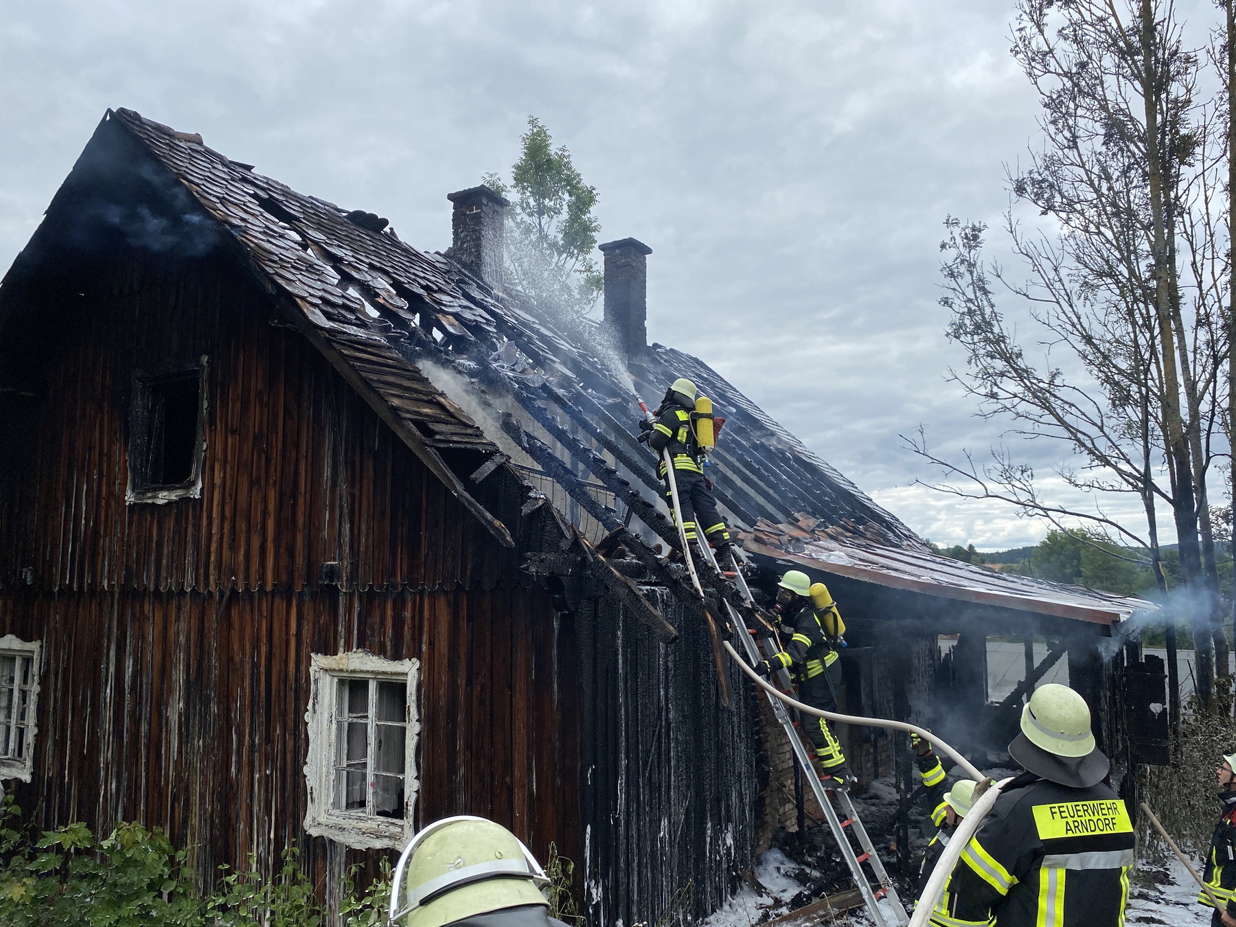 Zum Glück befanden sich keine Personen im Haus