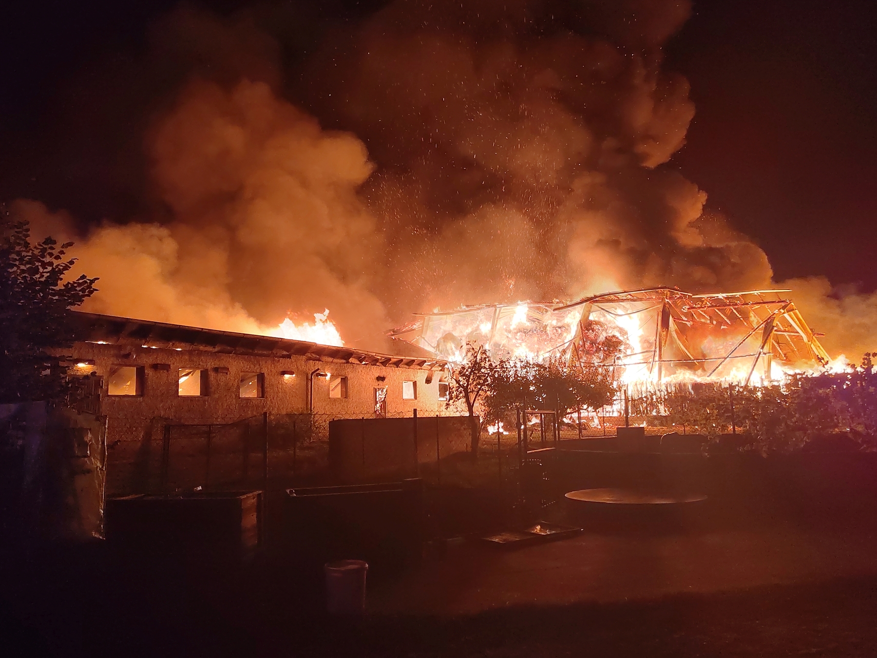 Brand eines landwirtschaftlichen Anwesens