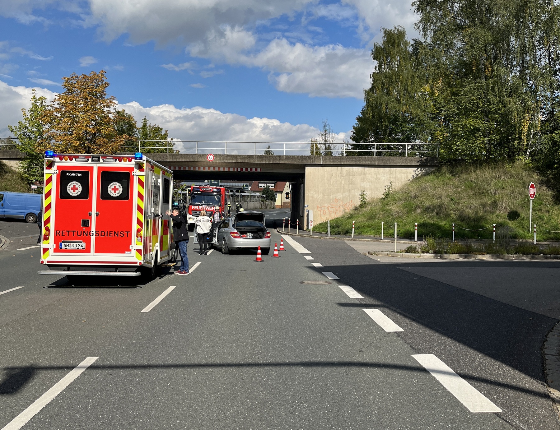 Hoher Sachschaden entstand bei einer Vorfahrtsverletzung in Sulzbach-Rosenberg Foto: PI Sulzbach-Rosenberg