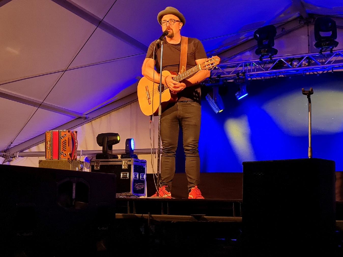 Helmut A. Binser beim Zelt-Kultur-Festival Schwandorf