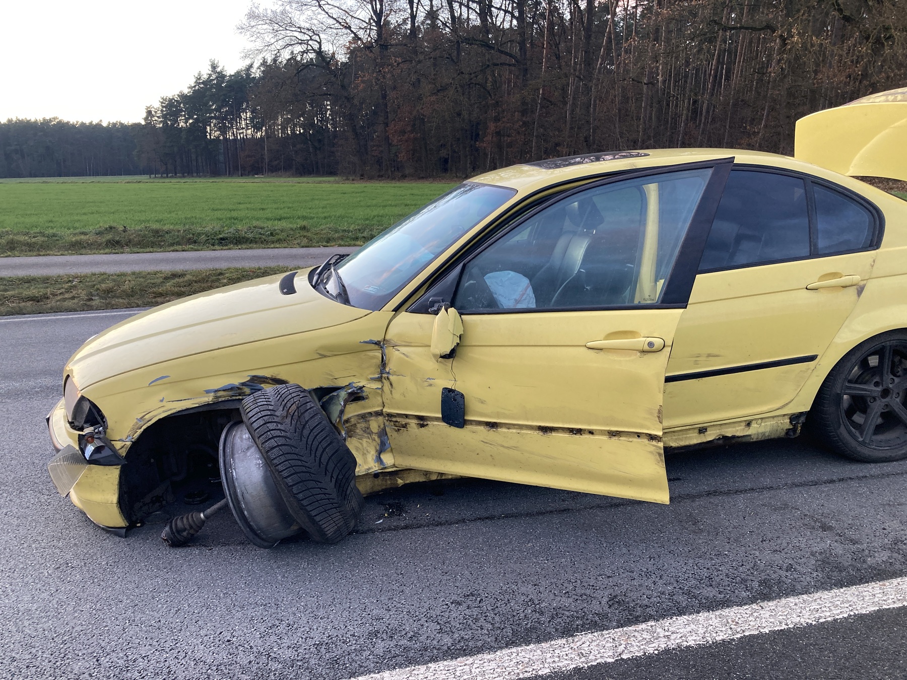 Vor dem Überholvorgang Gegenverkehr übersehen